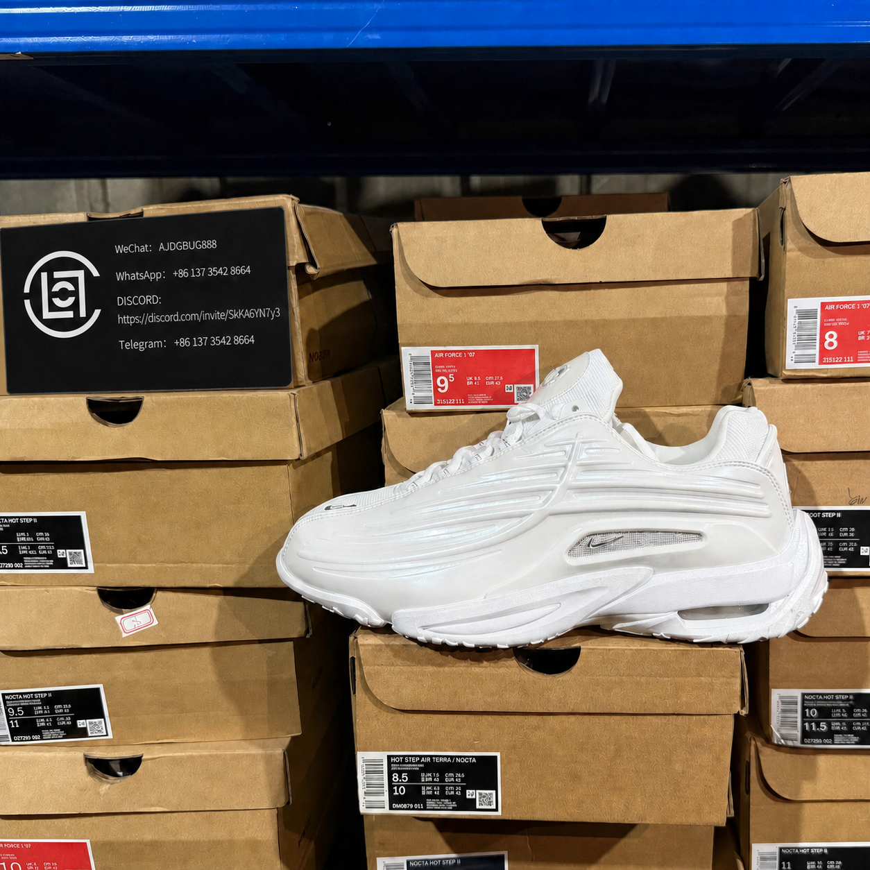 Nike Hot Step Air Terra NOCTA Triple White DM0879-011