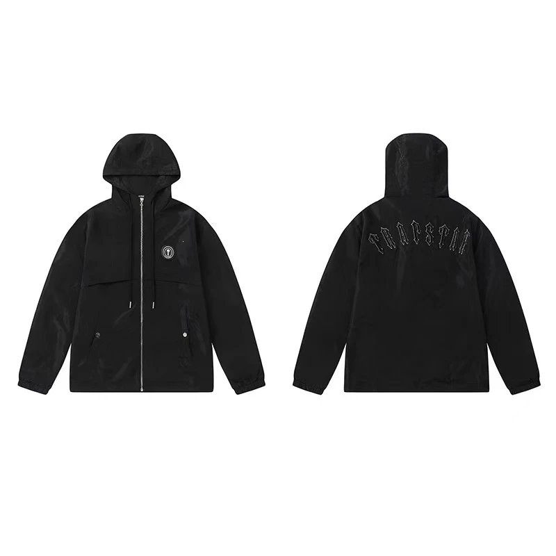 Unbranded Jackets Zip-Front Track Jacket with Contrast Piping — 31