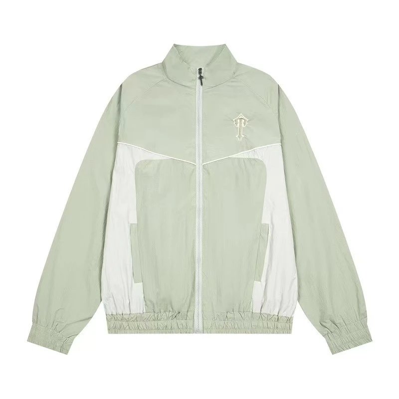 Unbranded Jackets Zip-Front Track Jacket with Contrast Piping — 27