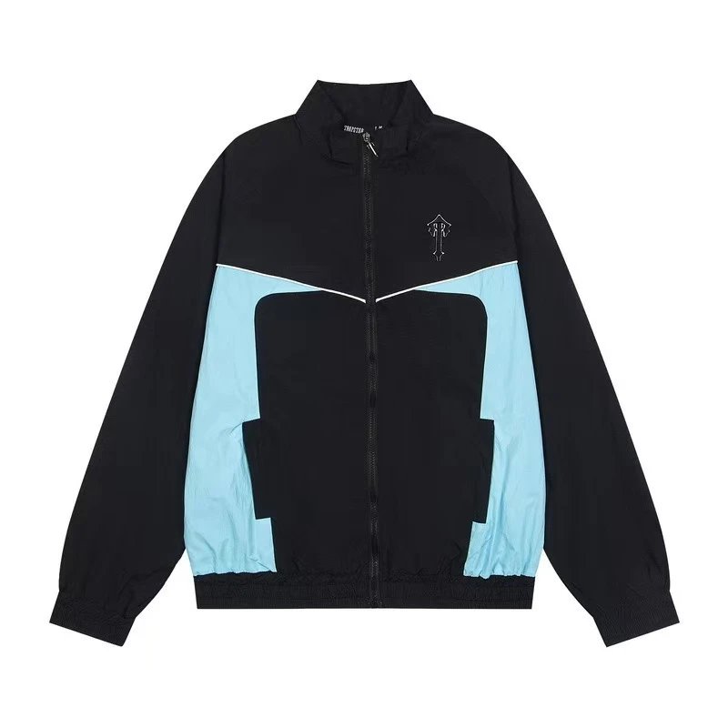 Unbranded Jackets Zip-Front Track Jacket with Contrast Piping — 26