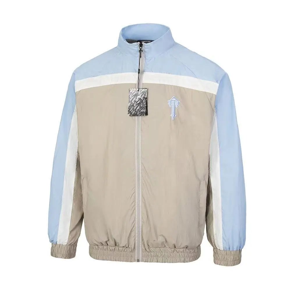 Unbranded Jackets Zip-Front Track Jacket with Contrast Piping — 35