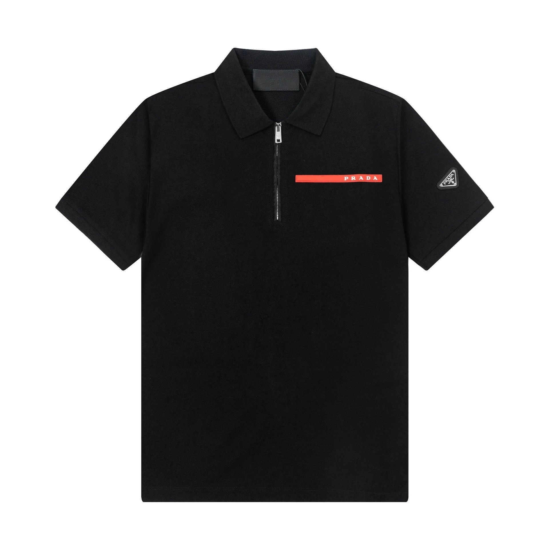 Prada Linea Rossa Shirt Half Zip Black