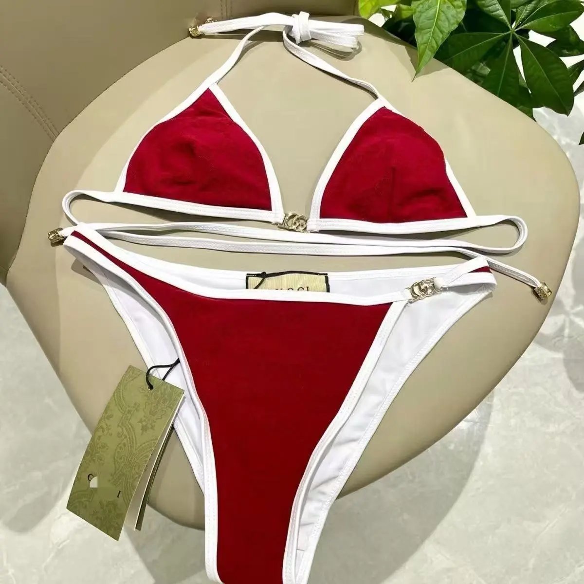 Gucci Swimwear GG monogram bikini set — 39