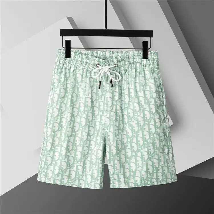 Dior Shorts Drawstring with logo embroidery and monogram side panels — 24