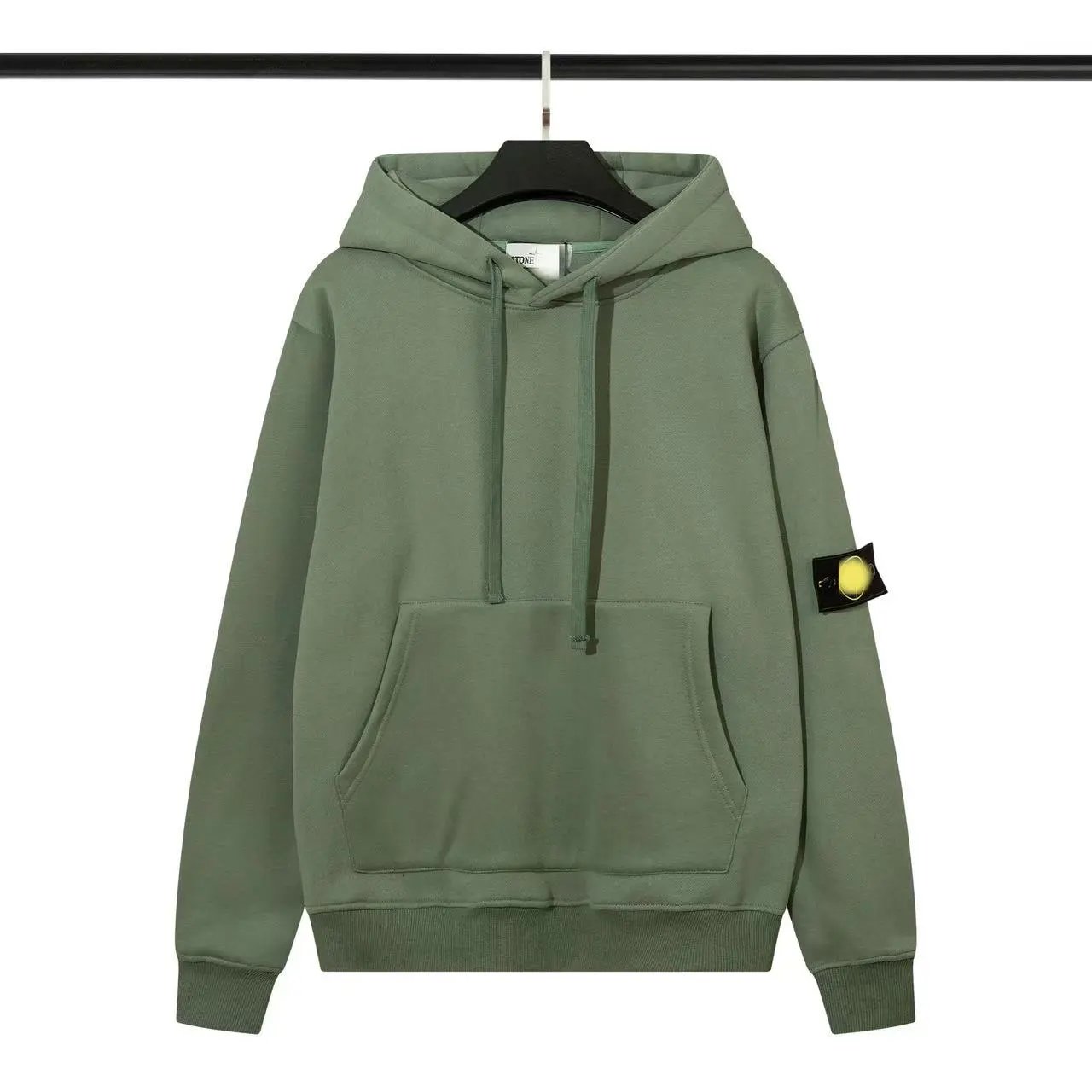 C.P. Company Hoodies & Sweatshirts Quarter-Zip Mock-Neck Sweatshirt with Lens Sleeve Pocket — 33
