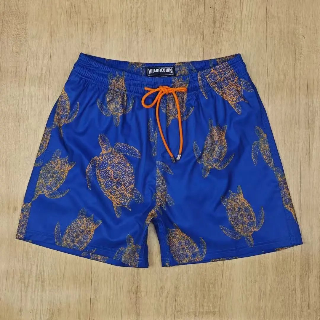 Vilebrequin Swimwear Printed Drawstring Swim Shorts — 32