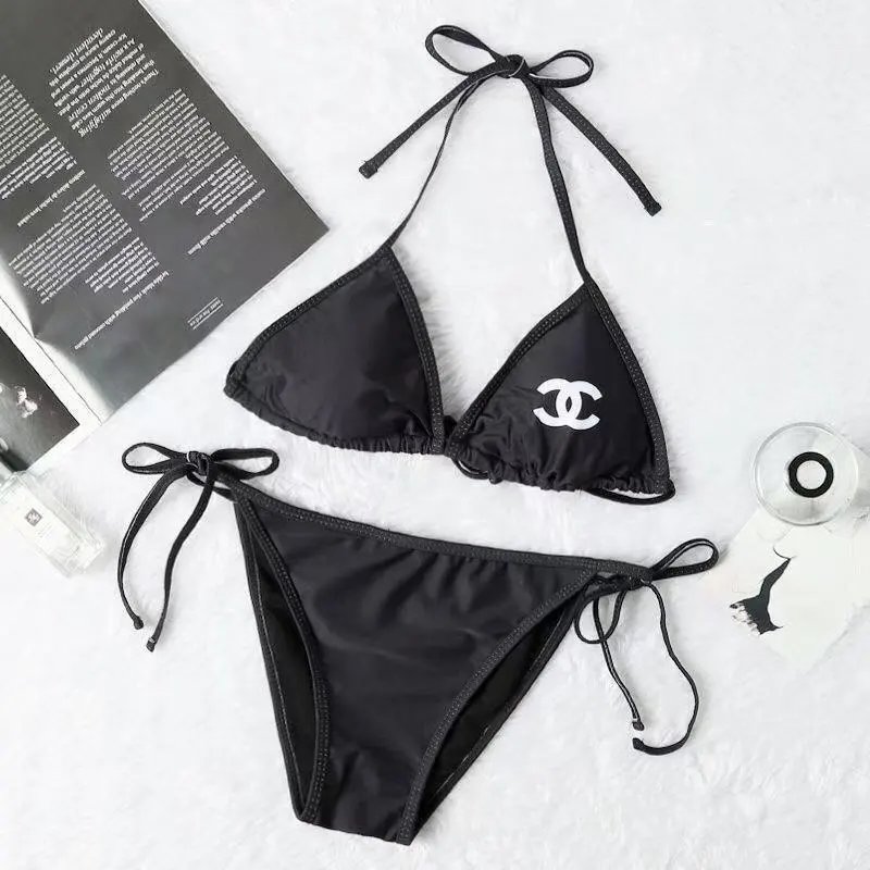 Fendi Swimwear Tie-Side Triangle Bikini Set — 20
