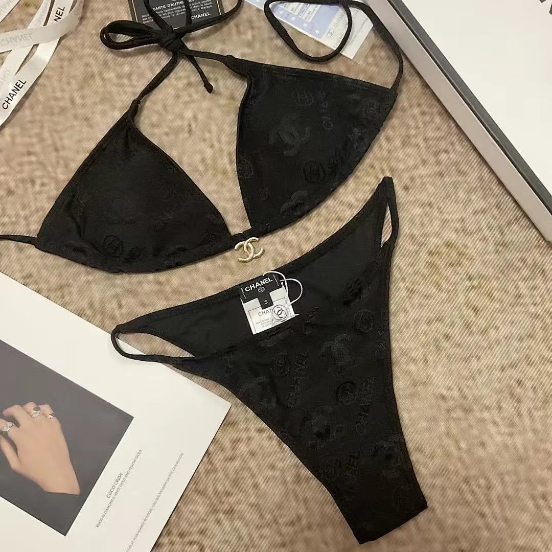 Gucci Swimwear GG monogram bikini set — Black