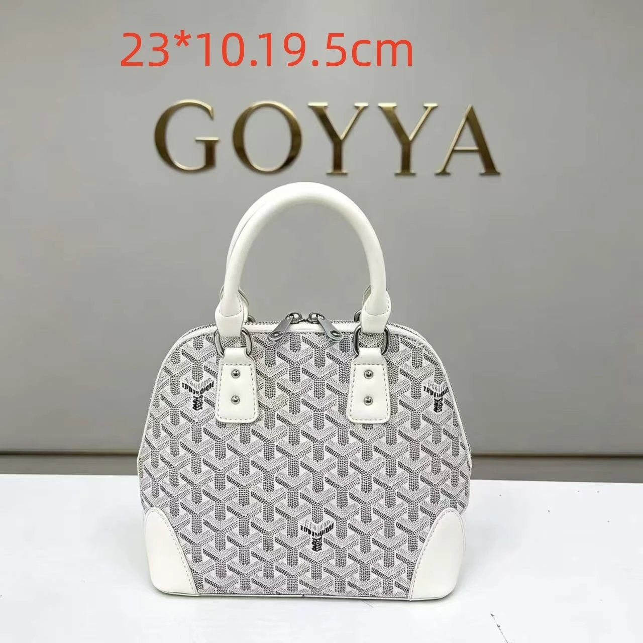 Unbranded Shoulder Bags Monogram-pattern cylindrical zip bag — 26