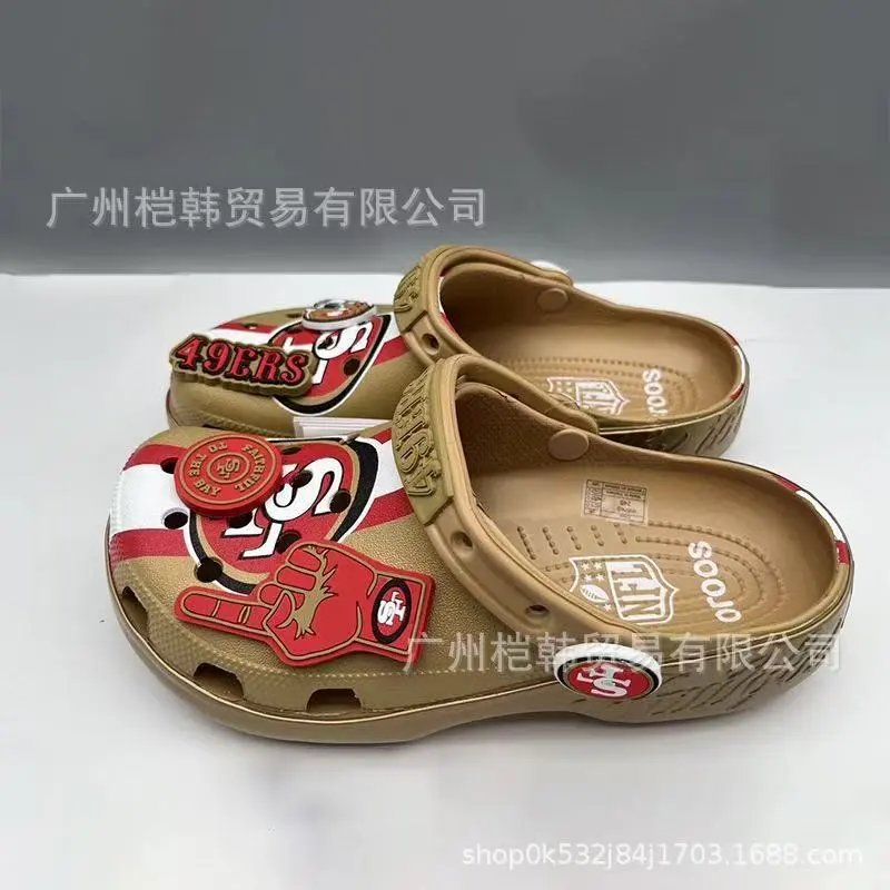 Crocs Sandals Ventilated clogs with heel straps and decorative charms — 18