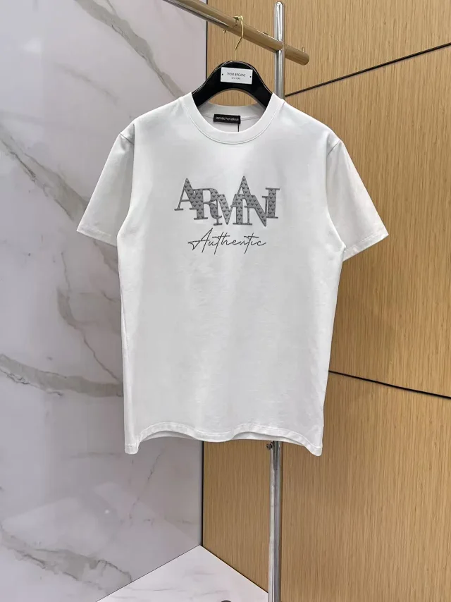 EA7 T-Shirts Short-Sleeve Logo Print product detail image 13