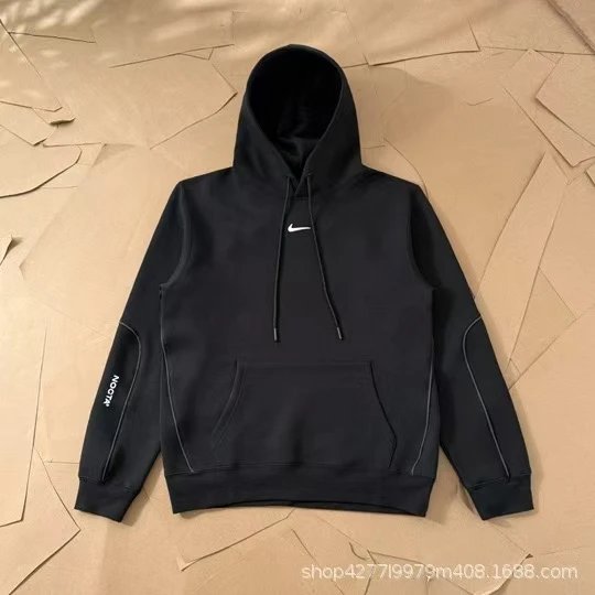 Nike Hoodies & Sweatshirts Embroidered Swoosh pullover hoodie with drawstring hood and kangaroo pocket — 15