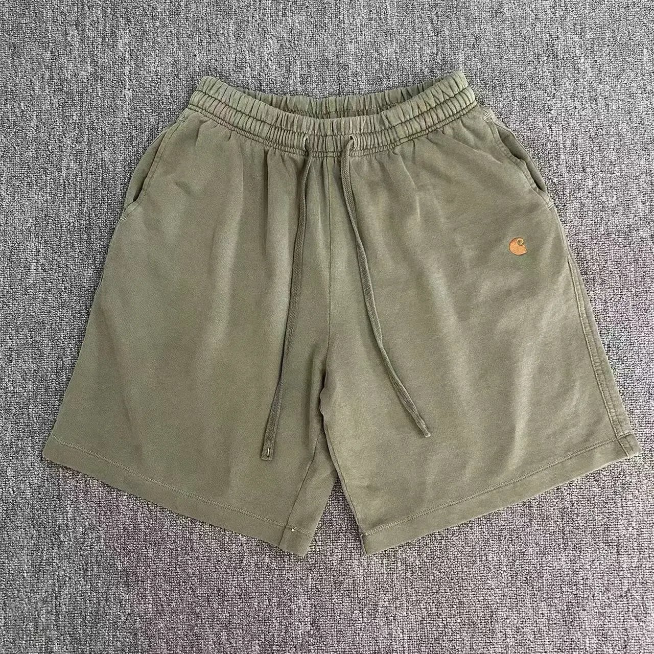 Carhartt Shorts Washed elastic-waist drawstring with logo patch — 6