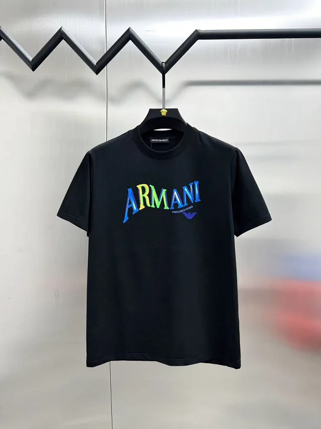 EA7 T-Shirts Short-Sleeve Logo Print product detail image 9