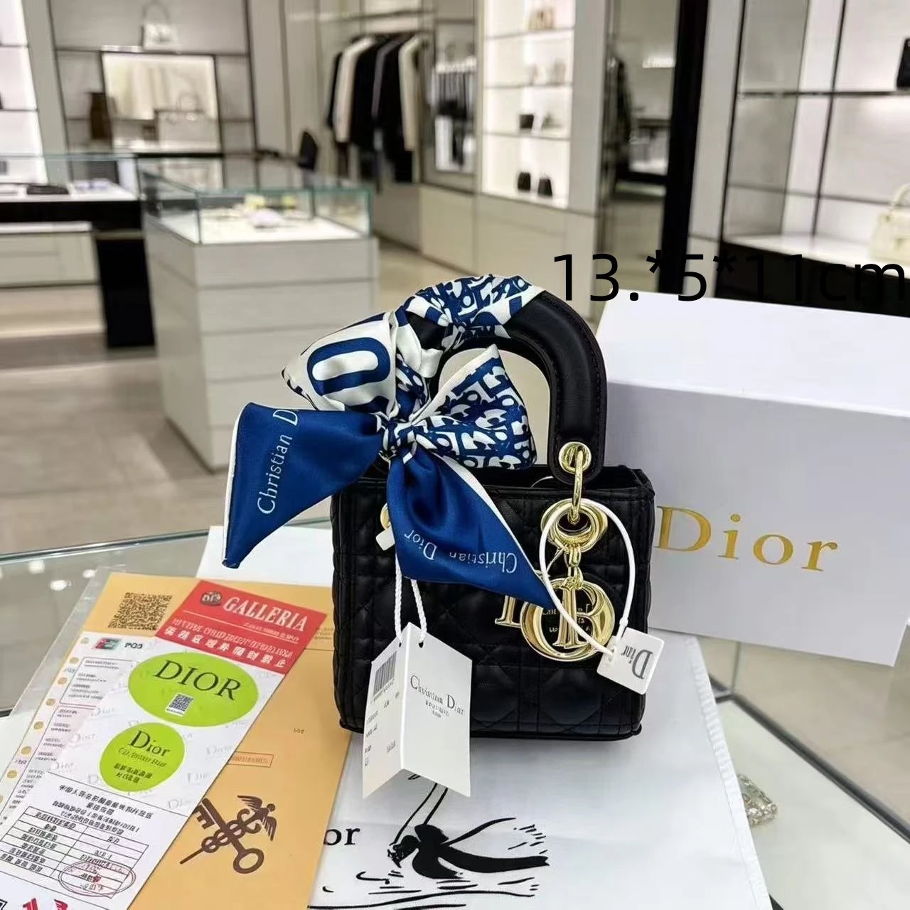 Dior Shoulder Bags Crescent Bag with Ruched Handle — 26