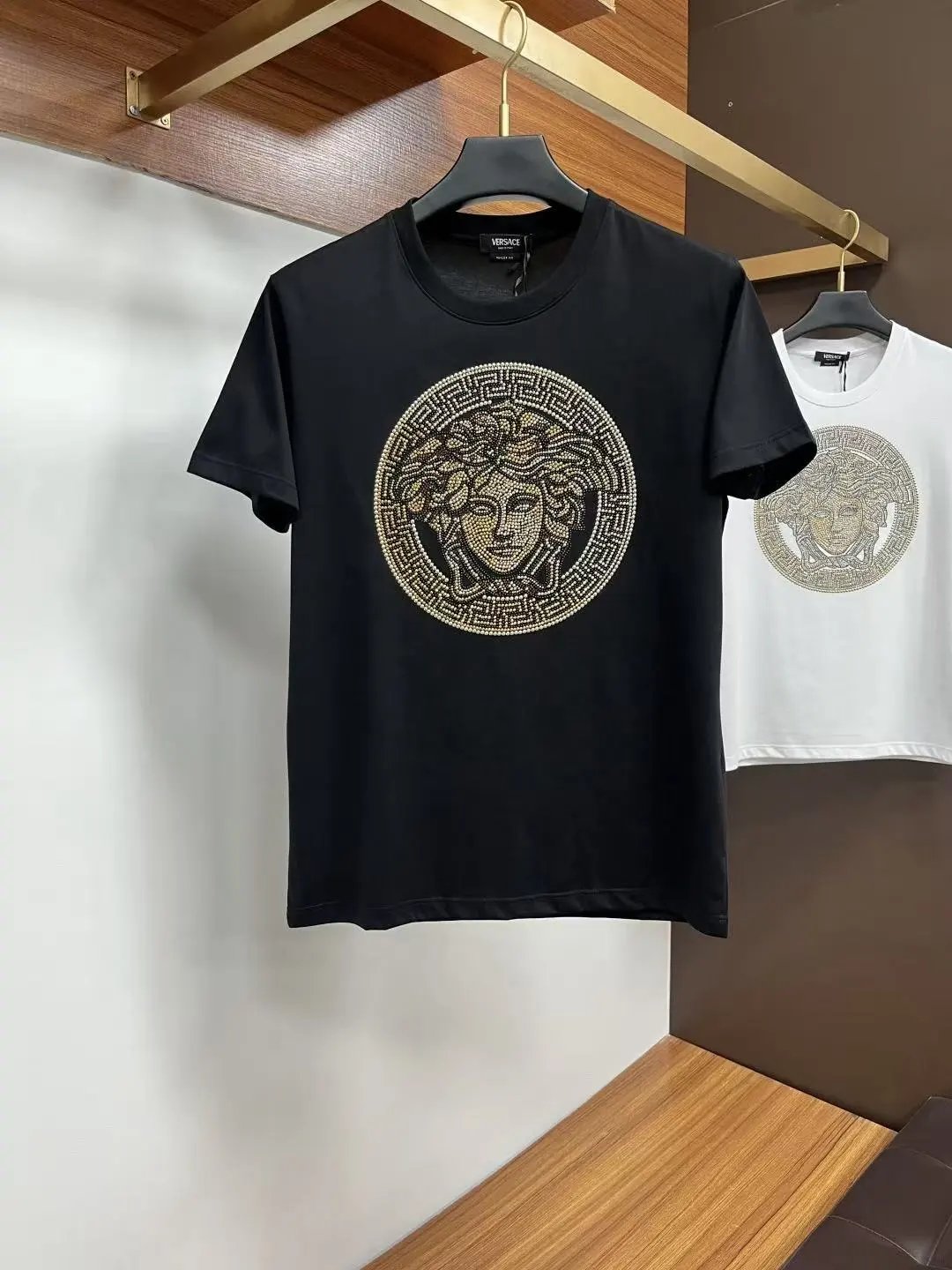Versace T-Shirts Logo Print Short-Sleeve T-Shirt — 19+