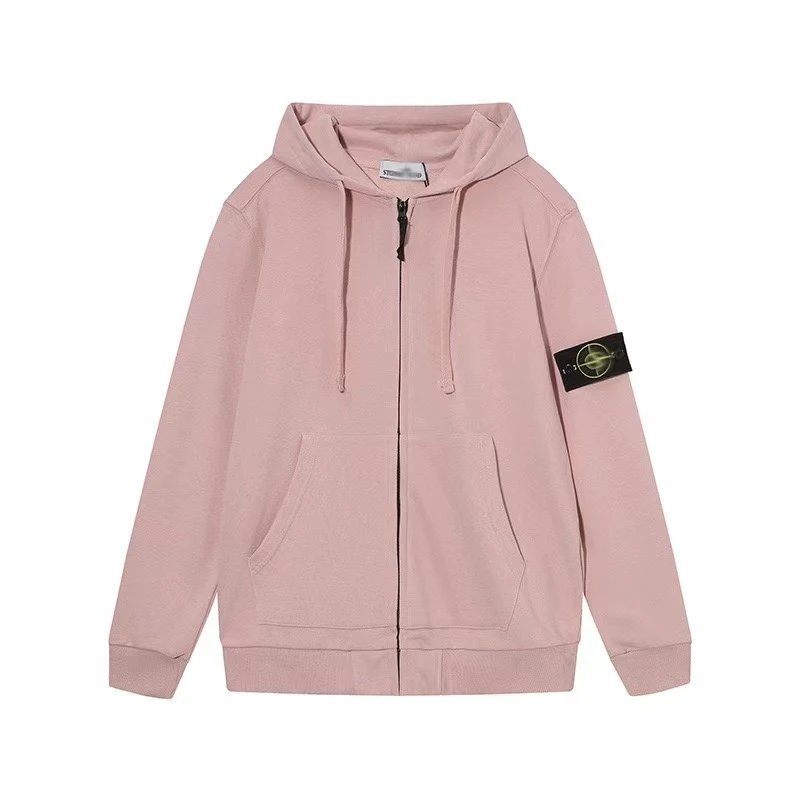 C.P. Company Hoodies & Sweatshirts Quarter-Zip Mock-Neck Sweatshirt with Lens Sleeve Pocket — 30