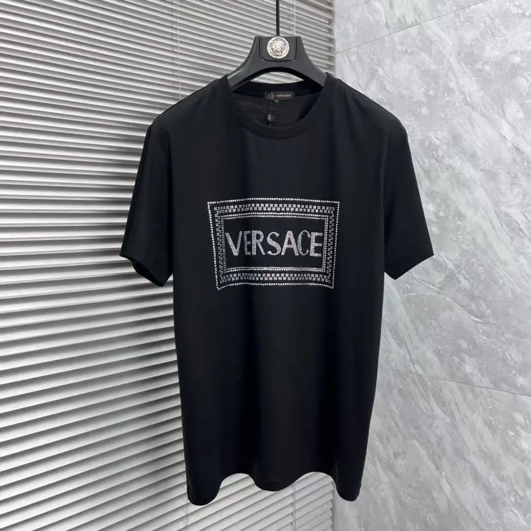 Versace T-Shirts Logo Print Short-Sleeve T-Shirt — 11