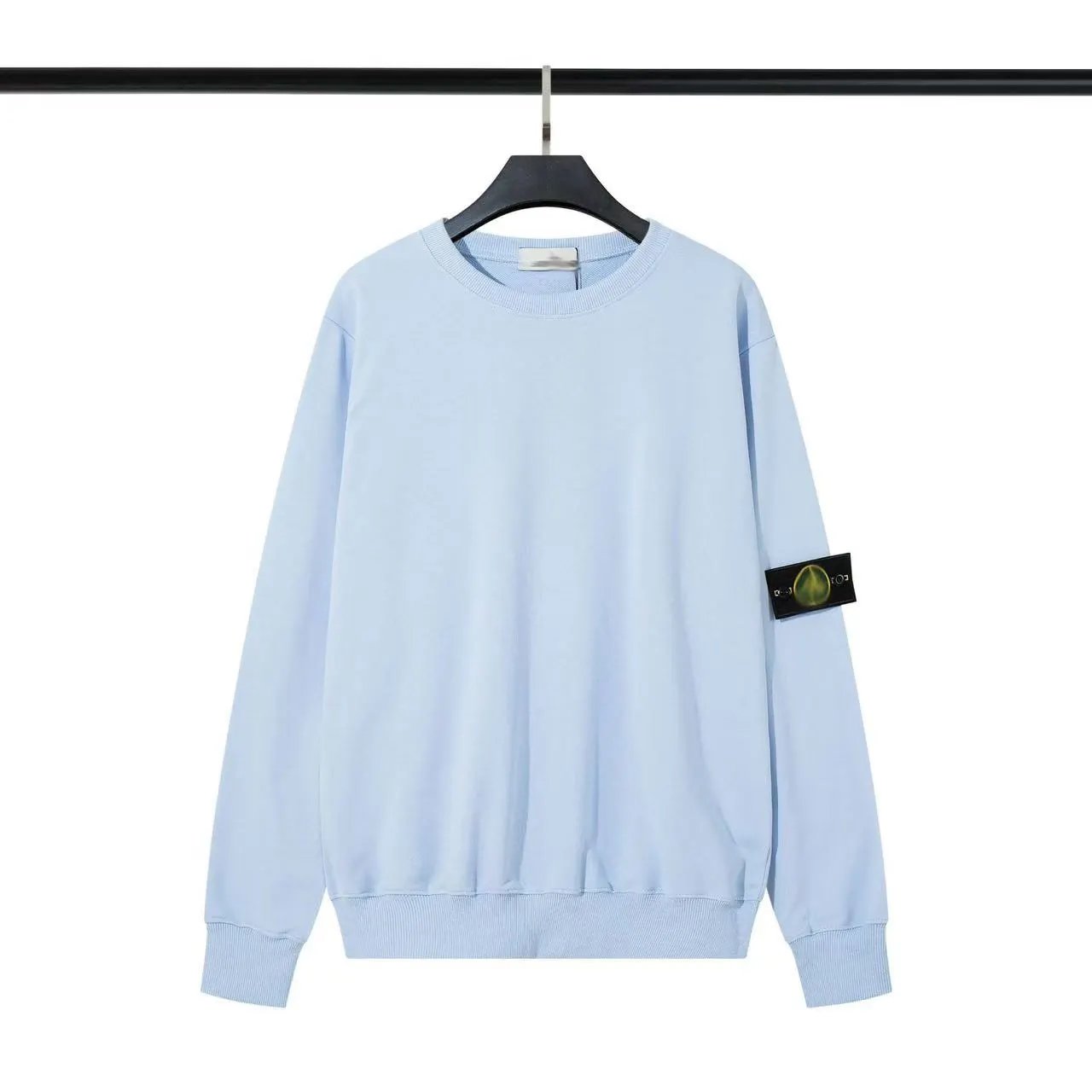 C.P. Company Hoodies & Sweatshirts Quarter-Zip Mock-Neck Sweatshirt with Lens Sleeve Pocket — 23