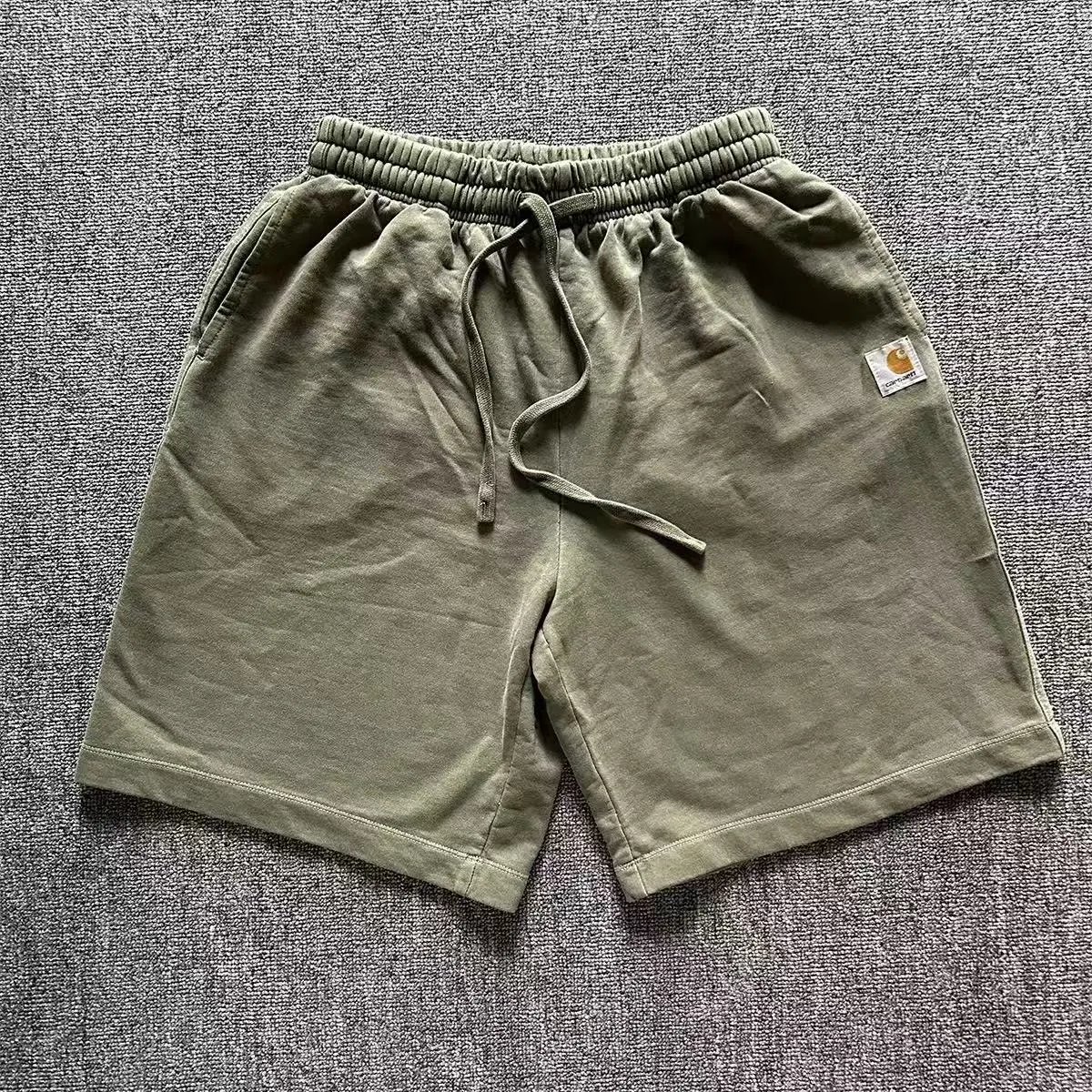 Carhartt Shorts Washed elastic-waist drawstring with logo patch — 9
