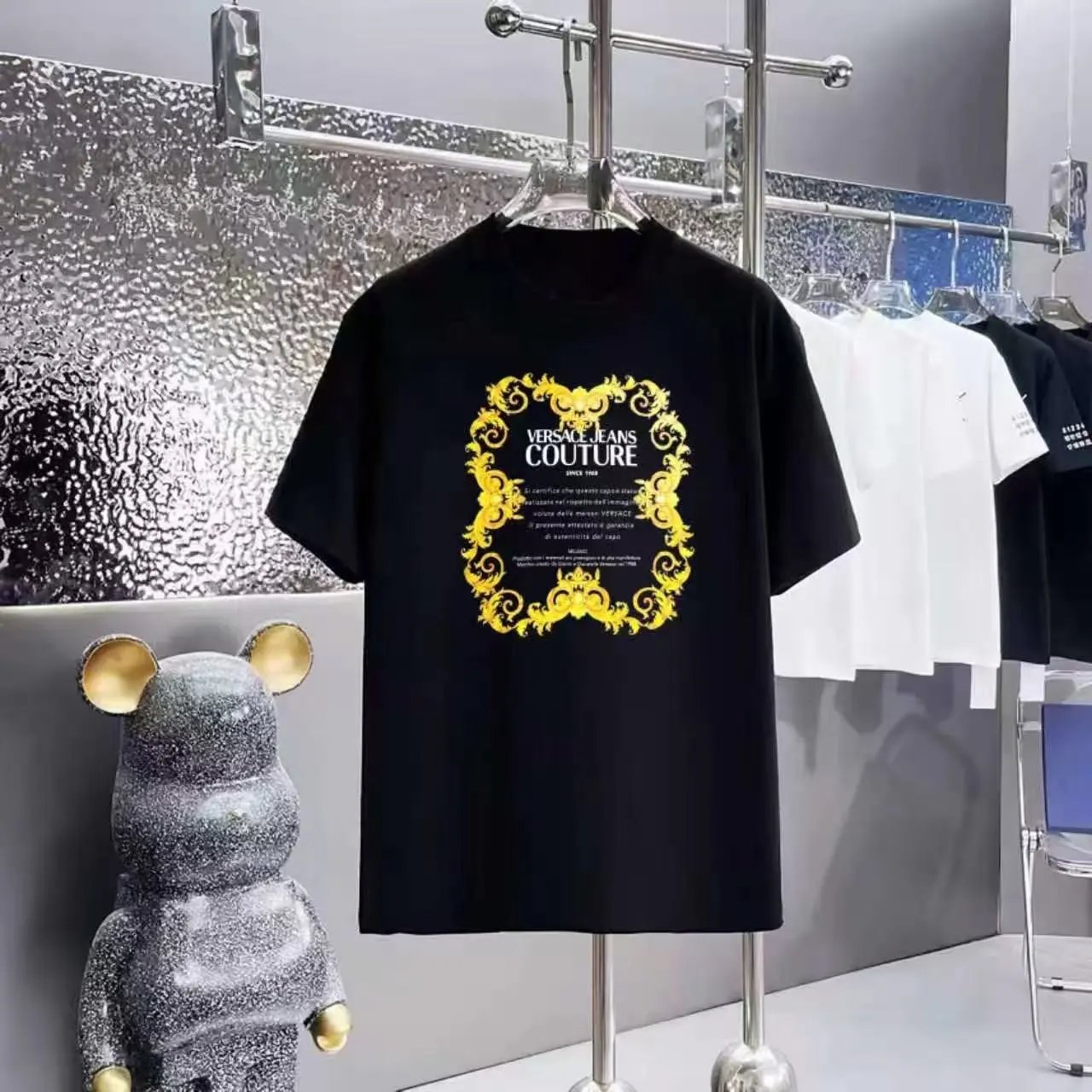 Versace T-Shirts Logo Print Short-Sleeve T-Shirt — 25