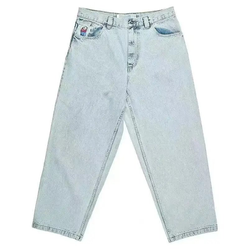 Unbranded Jeans Loose wide-leg graphic embroidered — 19