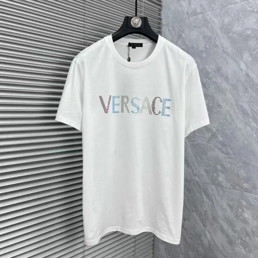 Versace T-Shirts Logo Print Short-Sleeve T-Shirt — 12