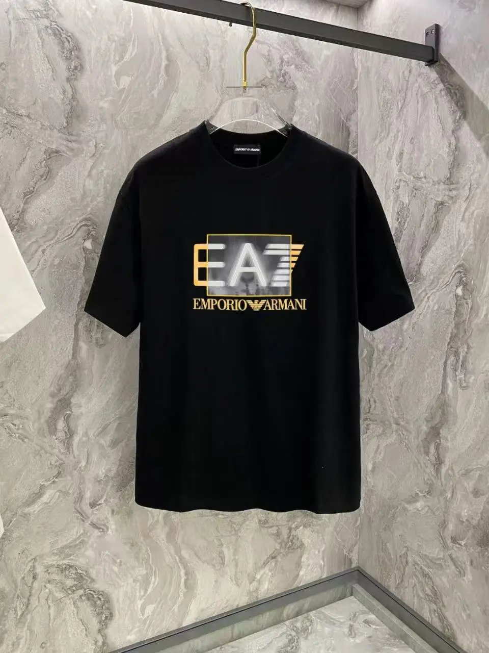 EA7 T-Shirts Short-Sleeve Logo Print — 32