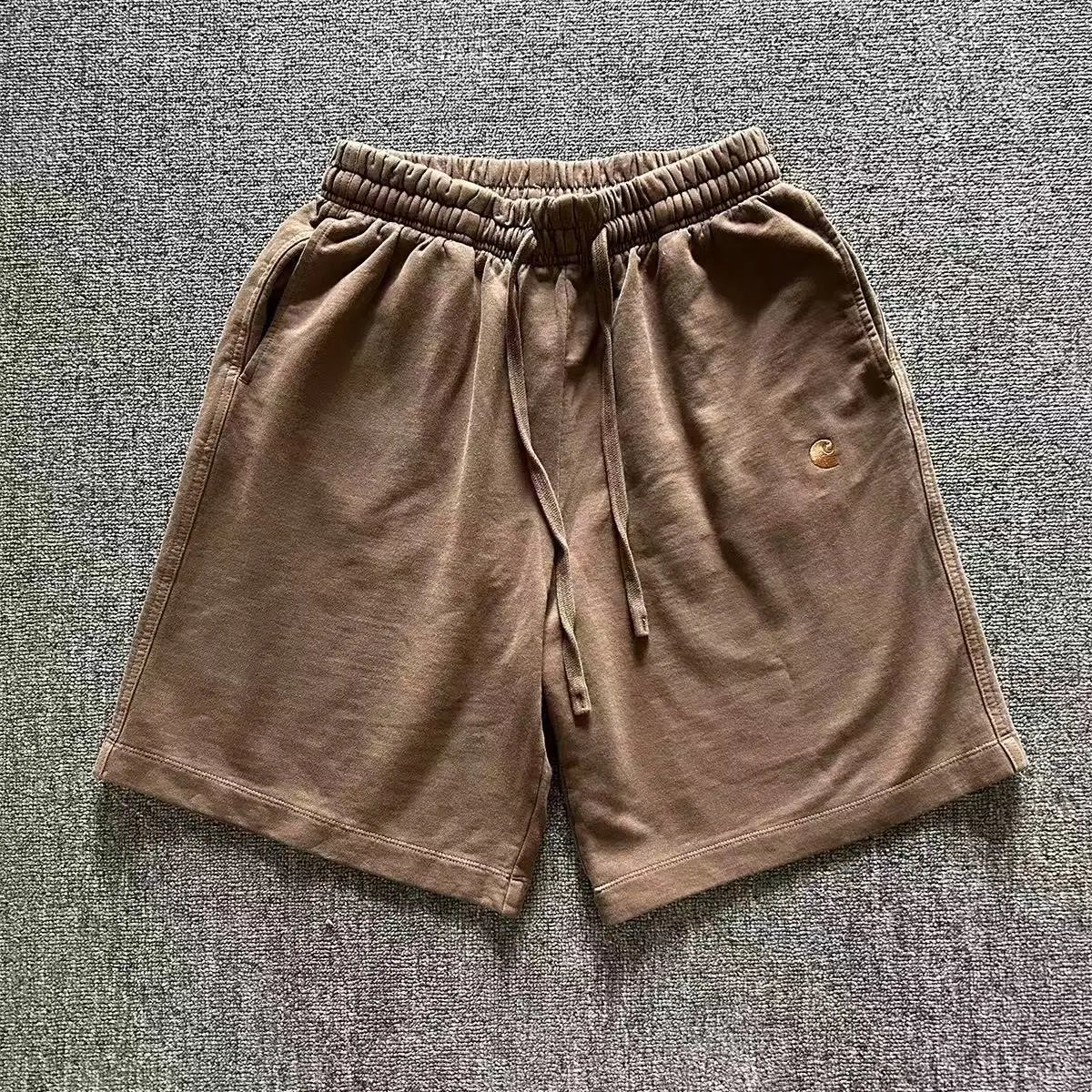 Carhartt Shorts Washed elastic-waist drawstring with logo patch — 3