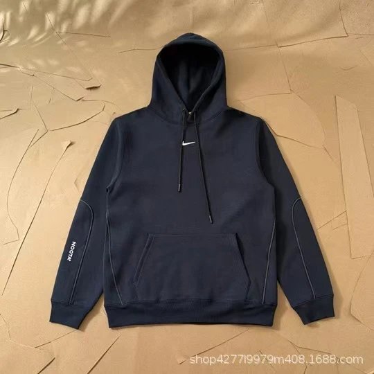 Nike Hoodies & Sweatshirts Embroidered Swoosh pullover hoodie with drawstring hood and kangaroo pocket — 14
