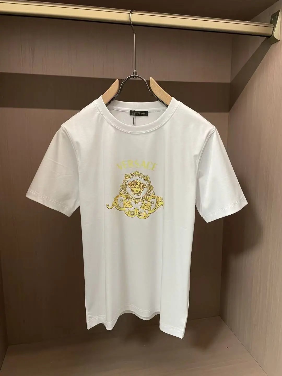 Versace T-Shirts Logo Print Short-Sleeve T-Shirt — 17