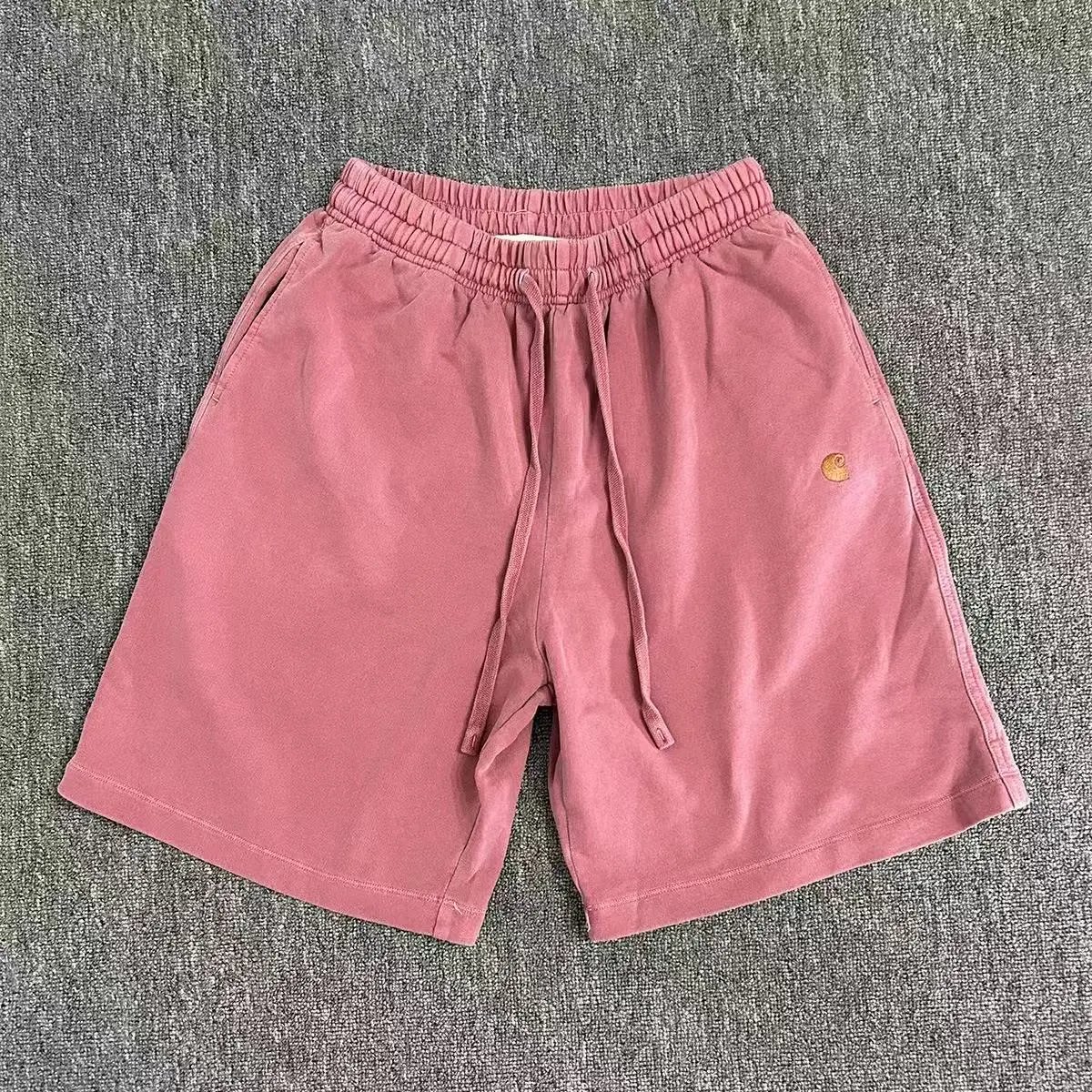 Carhartt Shorts Washed elastic-waist drawstring with logo patch — 4