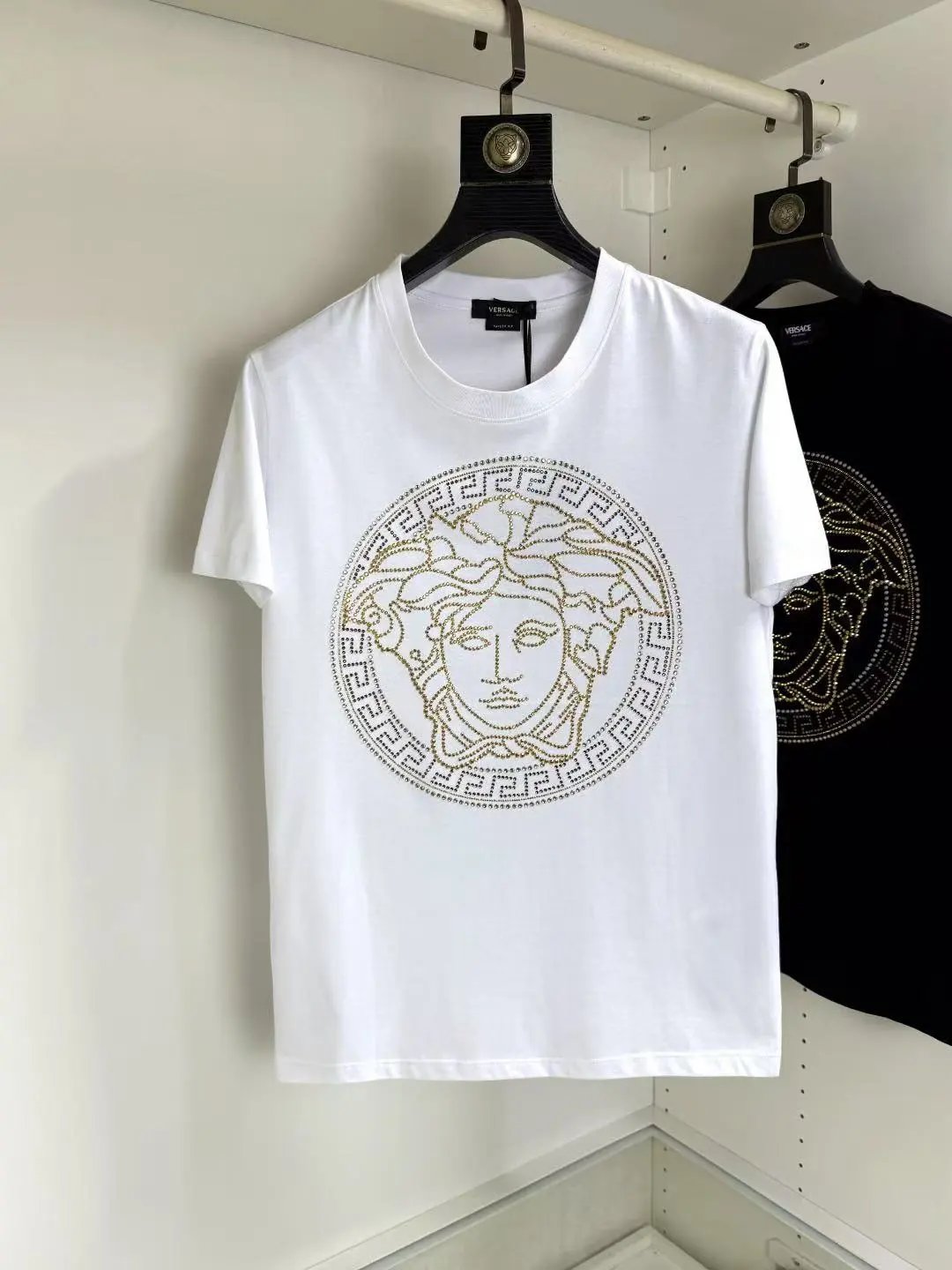 Versace T-Shirts Logo Print Short-Sleeve T-Shirt — 4