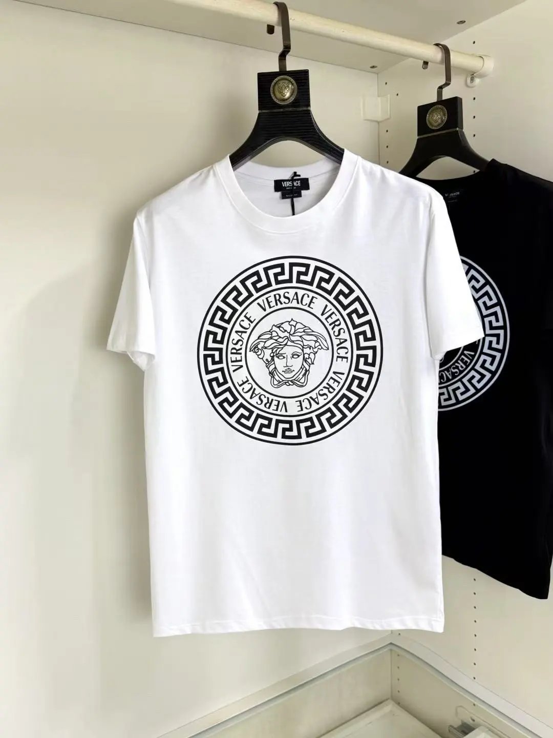 Versace T-Shirts Logo Print Short-Sleeve T-Shirt — 10