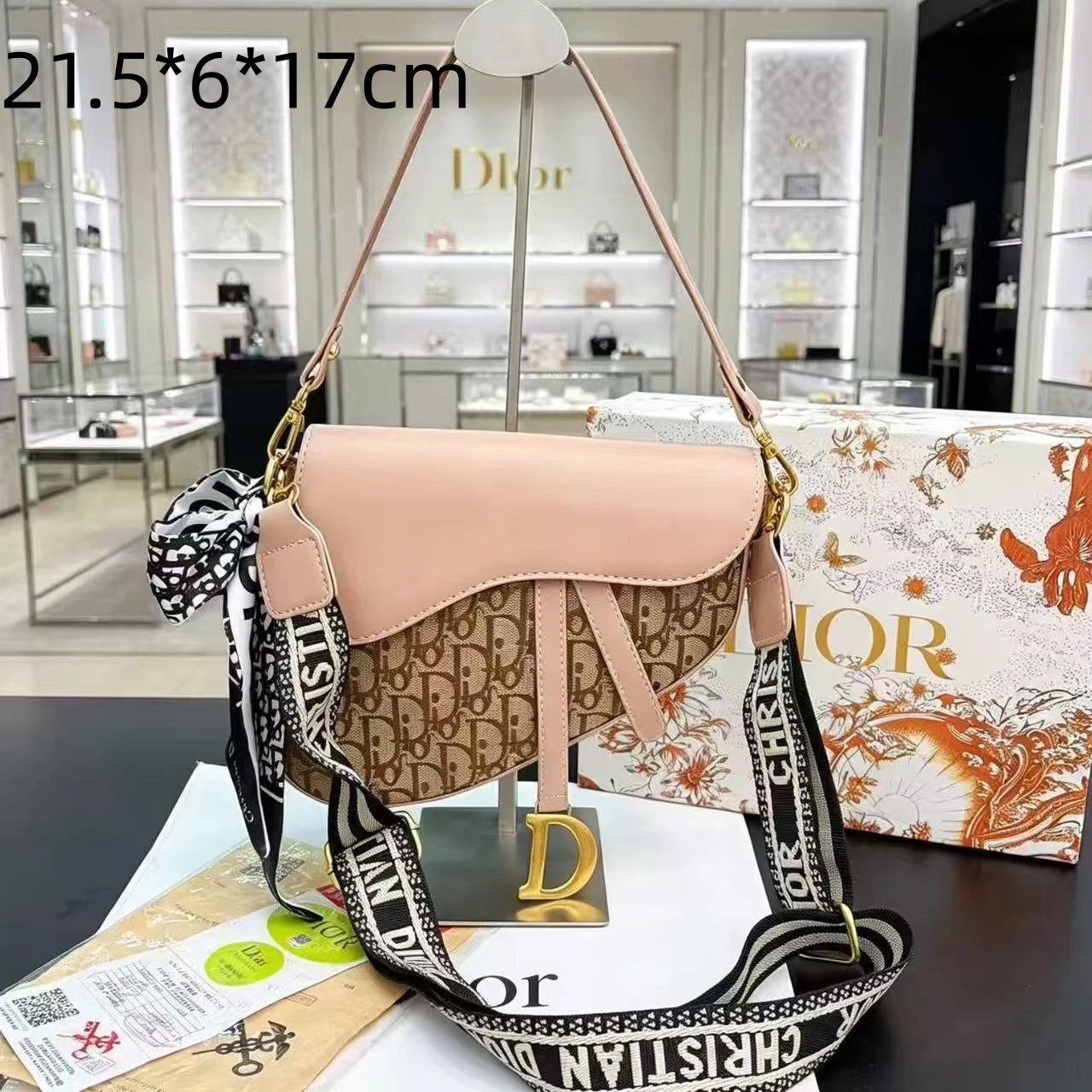 Unbranded Shoulder Bags Monogram-pattern cylindrical zip bag — 38
