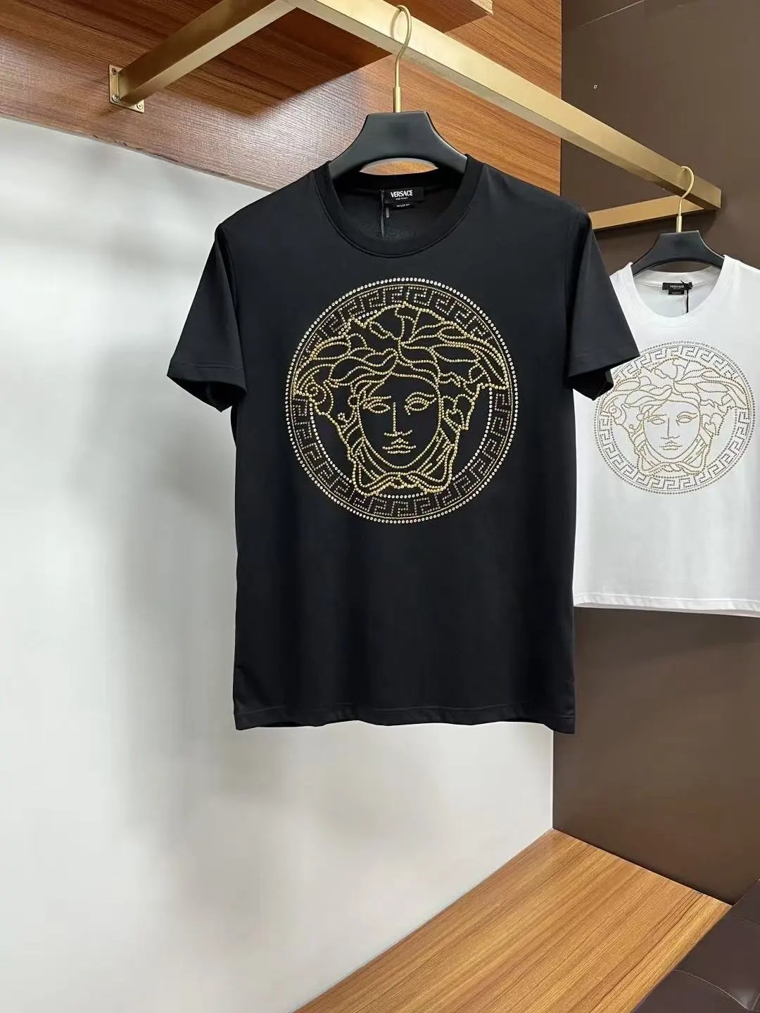 Versace T-Shirts Logo Print Short-Sleeve T-Shirt — 18