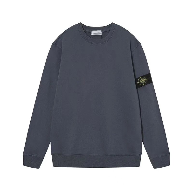 C.P. Company Hoodies & Sweatshirts Quarter-Zip Mock-Neck Sweatshirt with Lens Sleeve Pocket — 21