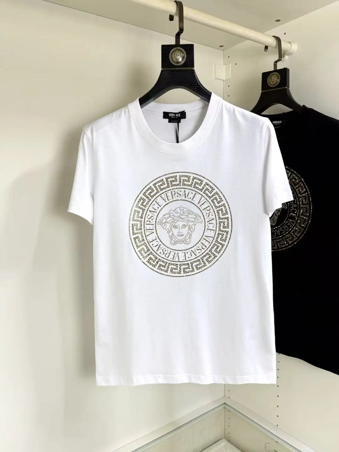 Versace T-Shirts Logo Print Short-Sleeve T-Shirt — 6