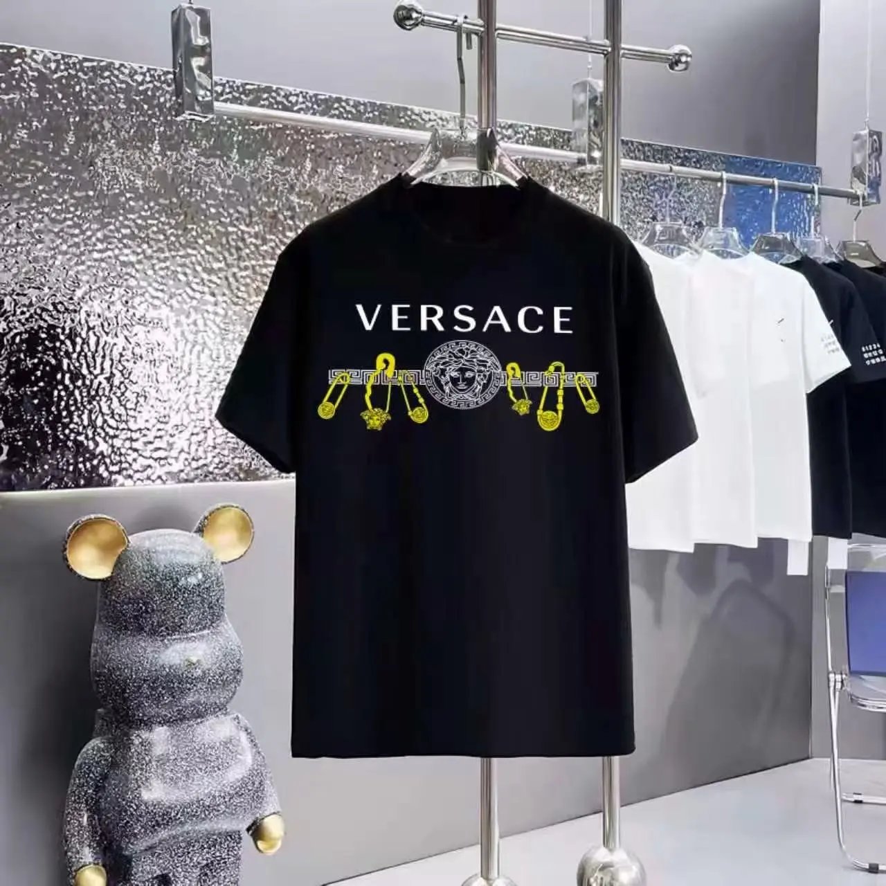 Versace T-Shirts Logo Print Short-Sleeve T-Shirt — 24