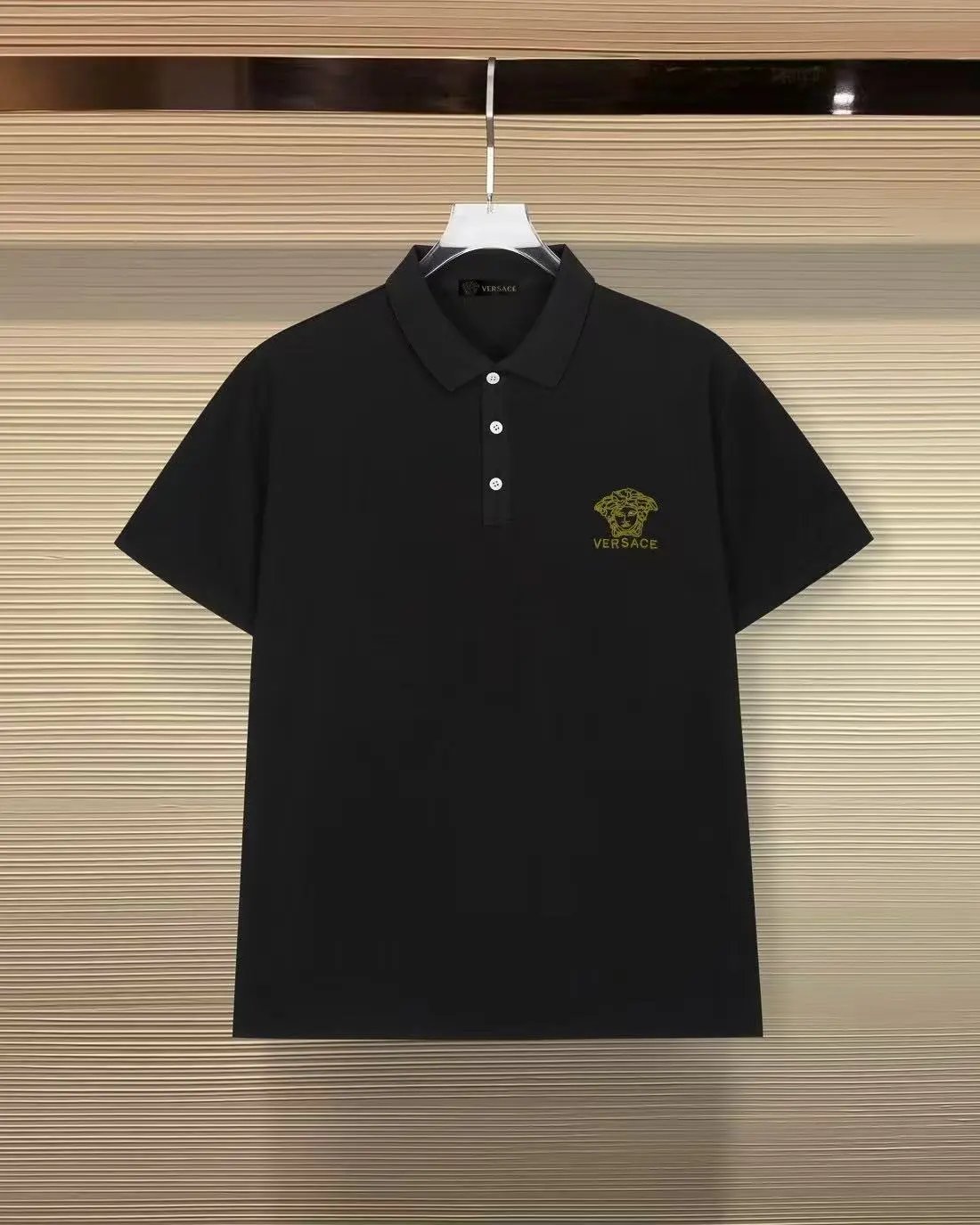 Versace T-Shirts Logo Print Short-Sleeve T-Shirt — 30
