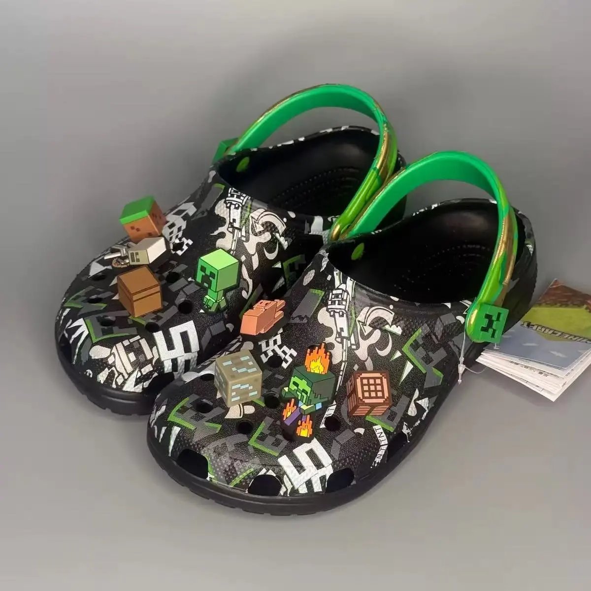 Crocs Sandals Ventilated clogs with heel straps and decorative charms — 38