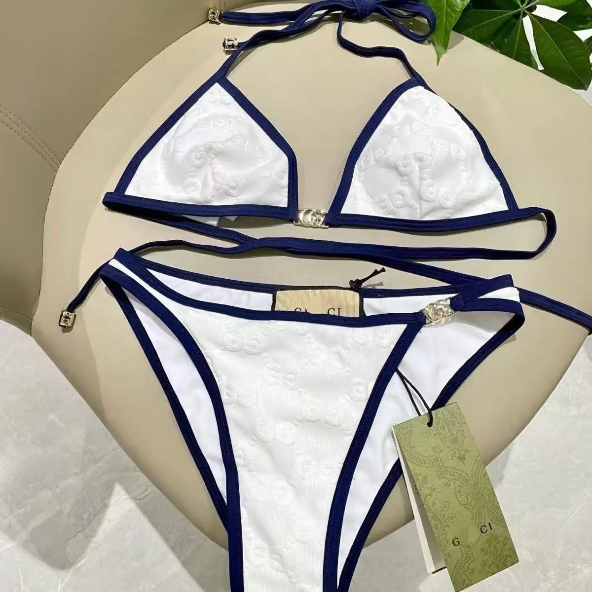 Gucci Swimwear GG monogram bikini set — 40