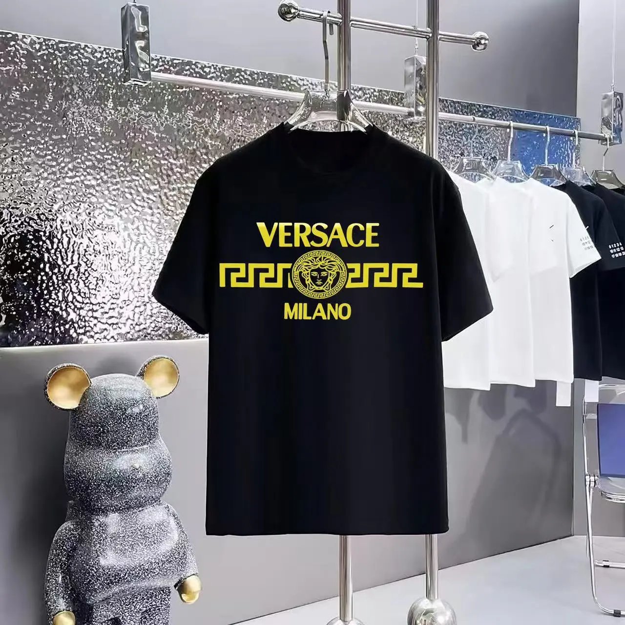 Versace T-Shirts Logo Print Short-Sleeve T-Shirt — 22