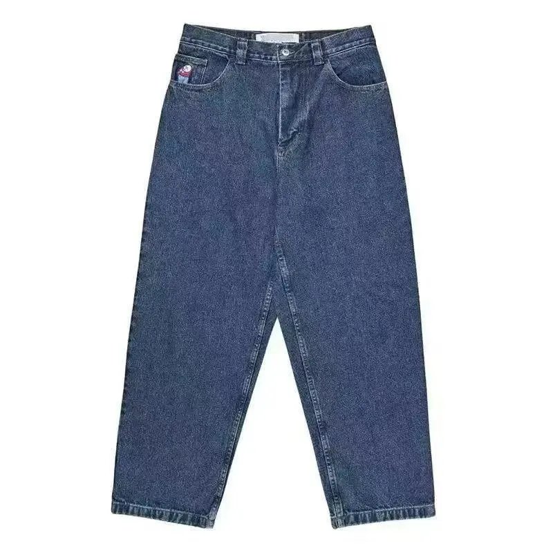 Unbranded Jeans Loose wide-leg graphic embroidered — 15