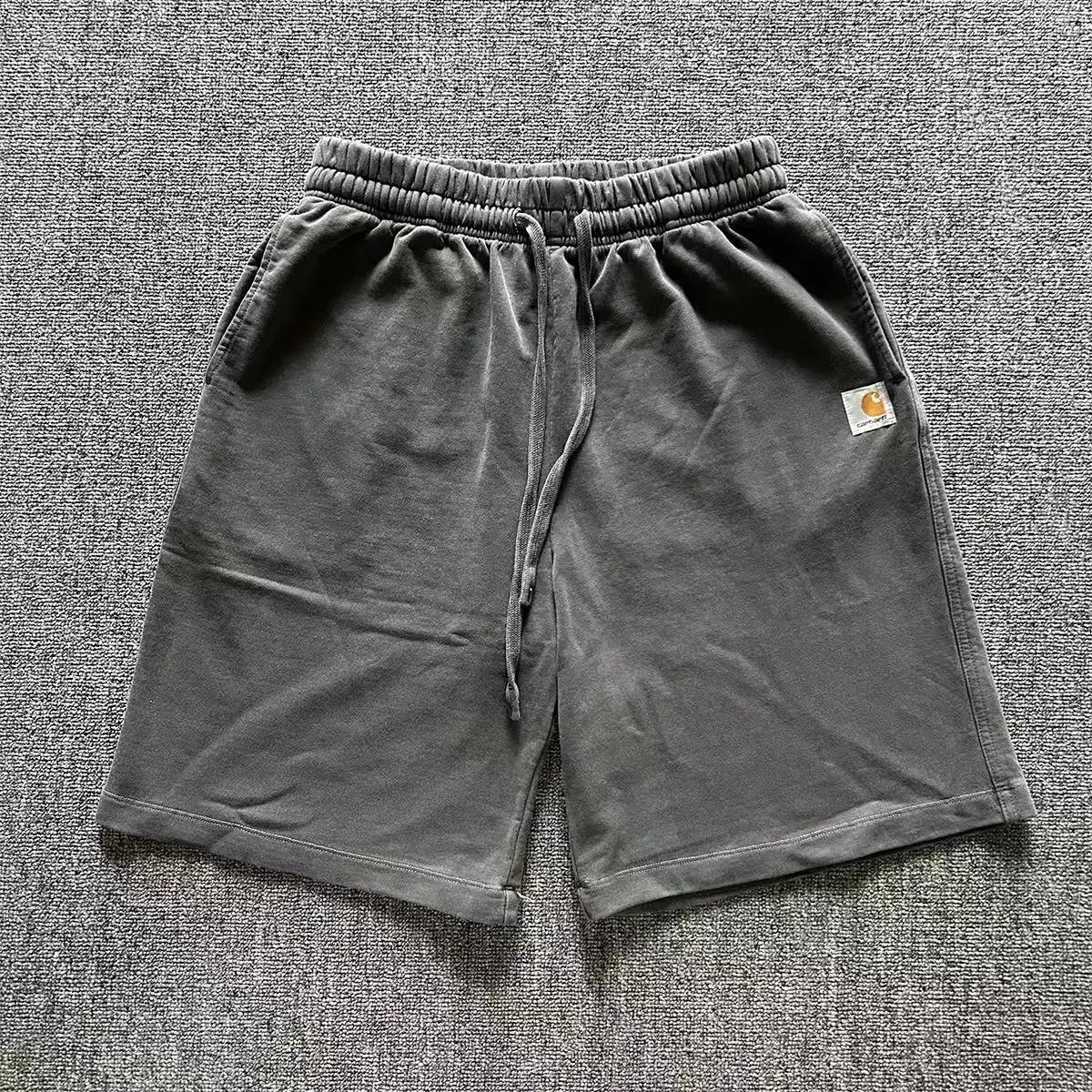 Carhartt Shorts Washed elastic-waist drawstring with logo patch — 7