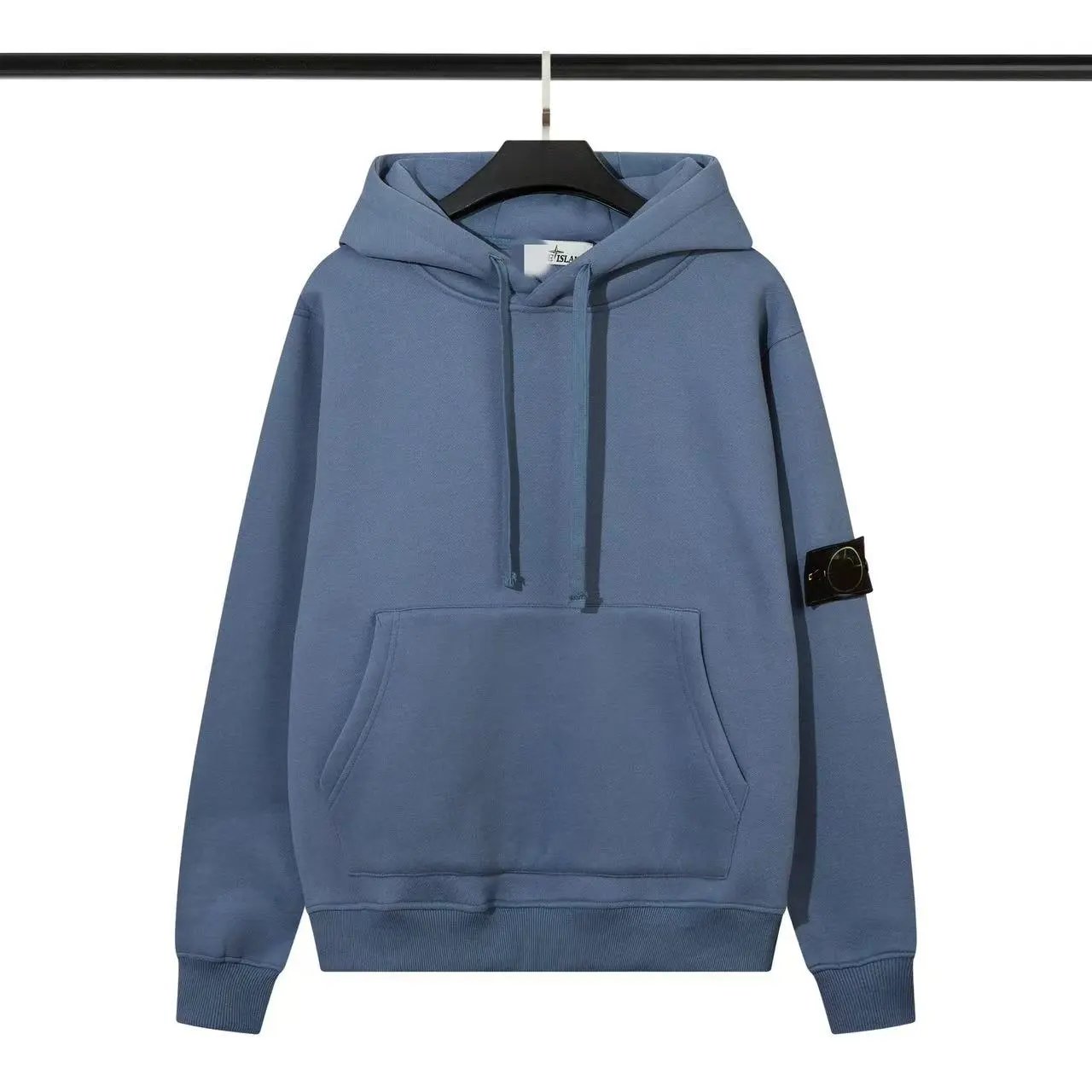C.P. Company Hoodies & Sweatshirts Quarter-Zip Mock-Neck Sweatshirt with Lens Sleeve Pocket — 28