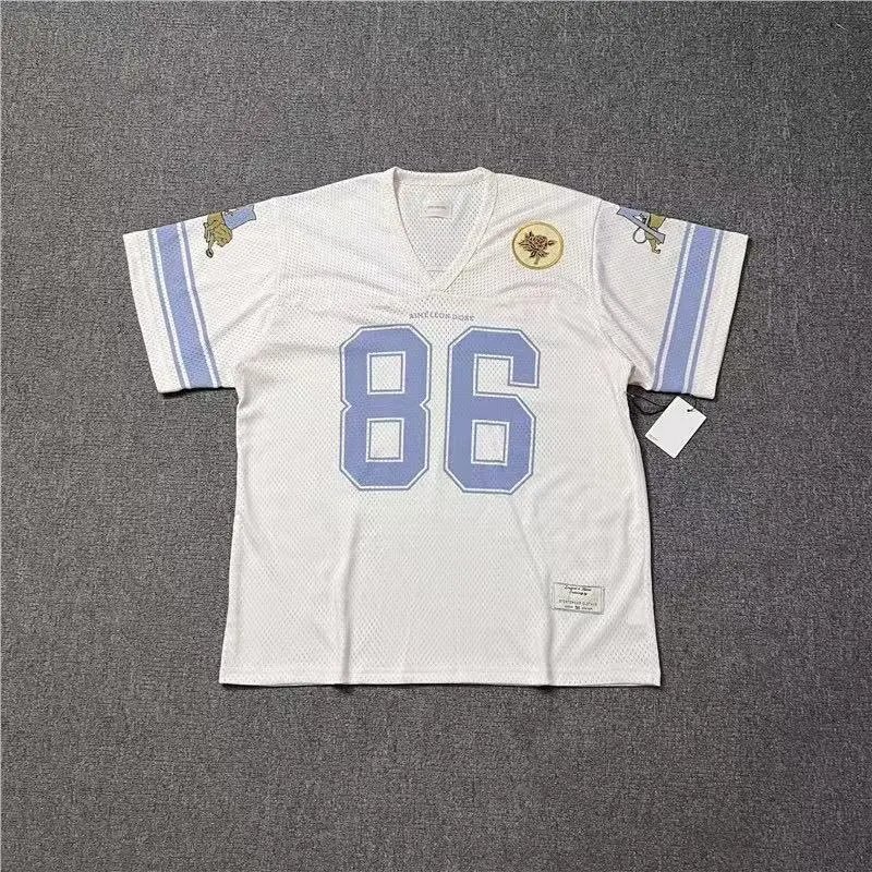 AMI Paris T-Shirts Alexandre Logo Striped Raglan T-Shirt — 36