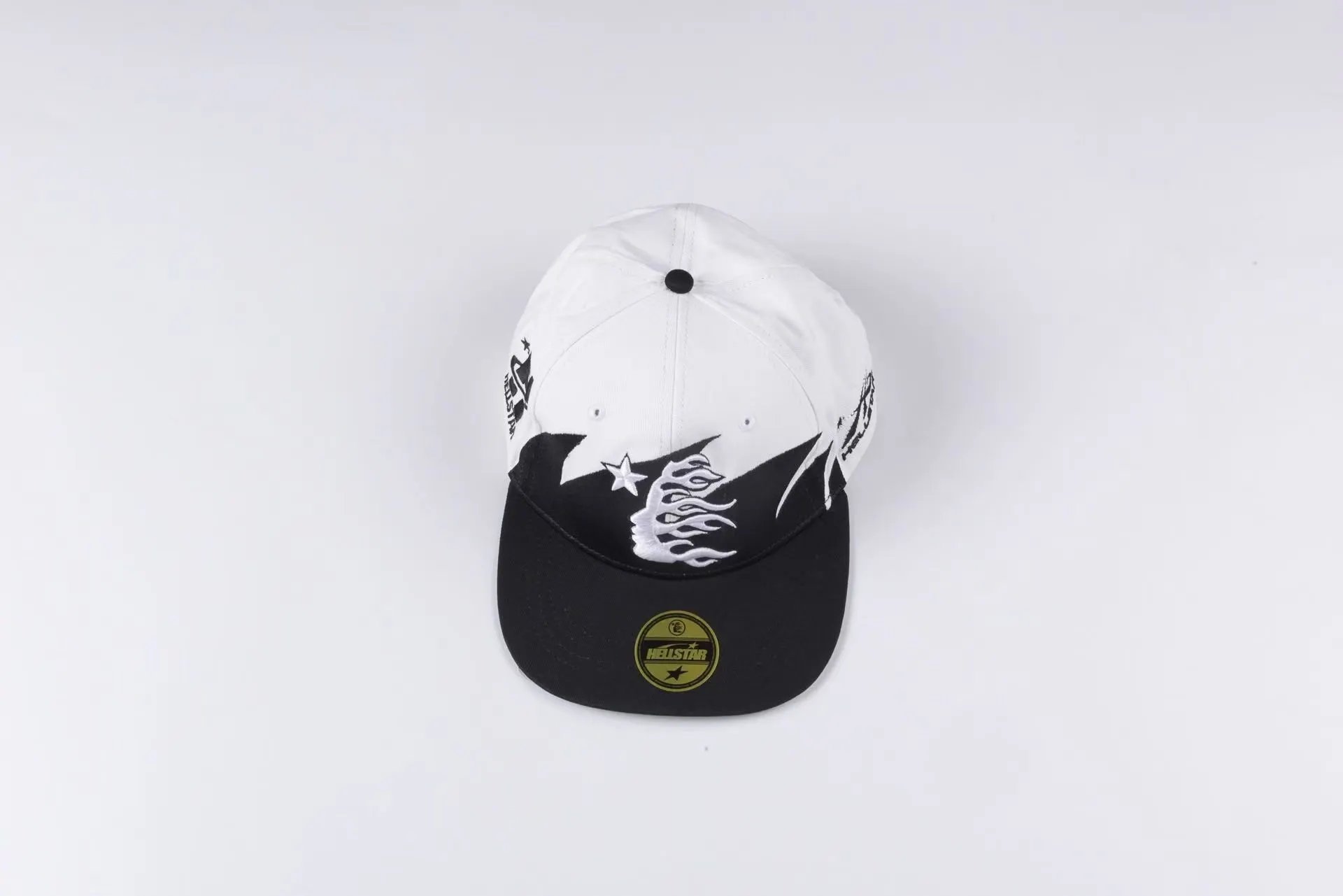 Unbranded Hats P-0112 mesh trucker cap with embroidered star and graphic motifs — 29