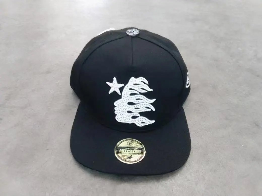 Unbranded Hats P-0112 mesh trucker cap with embroidered star and graphic motifs — 19+