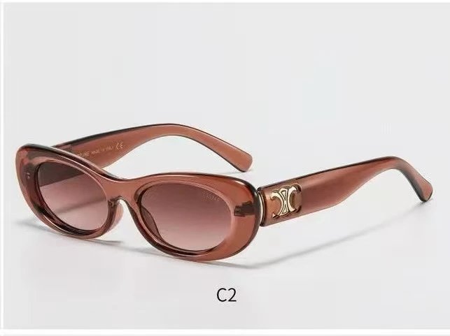 Unbranded Eyewear 4707 Oval Full-Rim Sunglasses with Triple-Bar Temples — 36